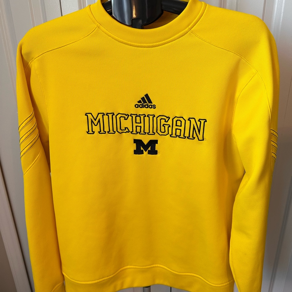 Adidas Yellow Michigan Men's Sweater